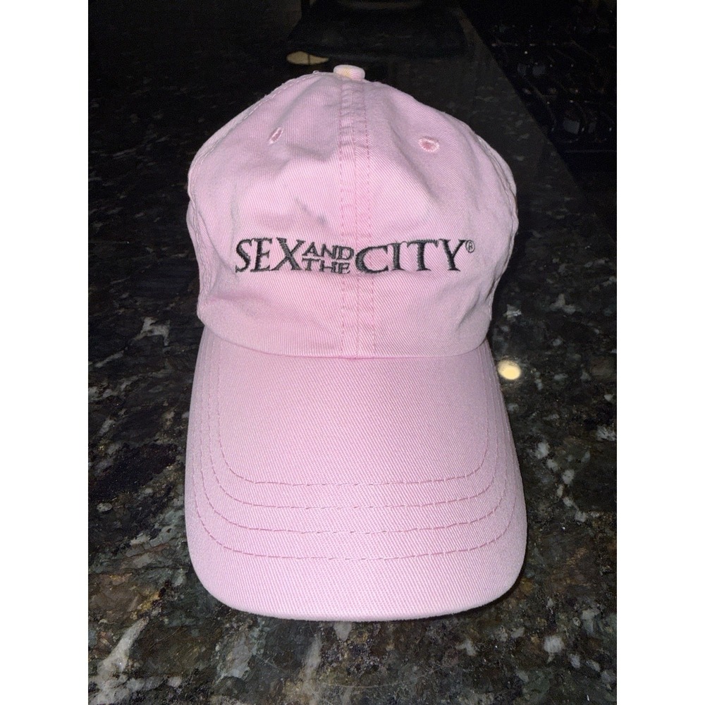 Vintage Sex And The City Pink Navy White Cap Baseball Hat